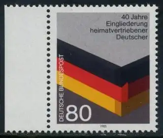 BUND 1985 Michel-Nummer 1265 postfrisch EINZELMARKE RAND links