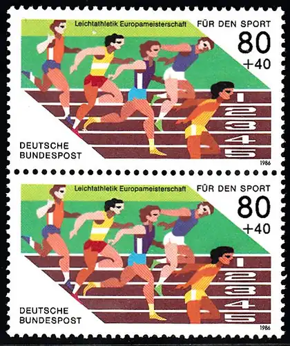 BUND 1986 Michel-Nummer 1269 postfrisch vert.PAAR