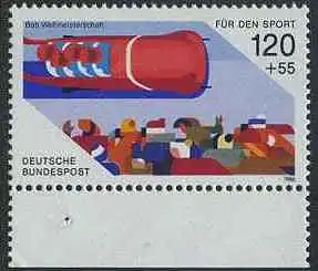 BUND 1986 Michel-Nummer 1270 postfrisch EINZELMARKEN RAND unten