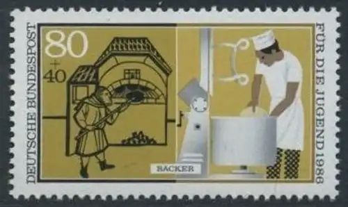 BUND 1986 Michel-Nummer 1277 postfrisch EINZELMARKE