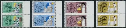 BUND 1986 Michel-Nummer 1274-1277 postfrisch SATZ(4) vert.PAARE RÄNDER rechts