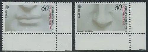 BUND 1986 Michel-Nummer 1278-1279 postfrisch SATZ(2) EINZELMARKEN ECKRÄNDER unten rechts