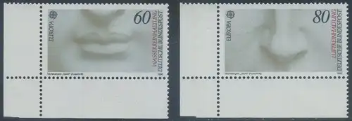 BUND 1986 Michel-Nummer 1278-1279 postfrisch SATZ(2) EINZELMARKEN ECKRÄNDER unten links