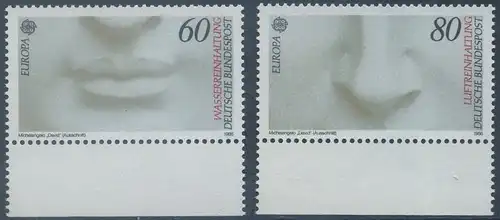BUND 1986 Michel-Nummer 1278-1279 postfrisch SATZ(2) EINZELMARKEN RÄNDER unten