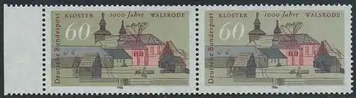 BUND 1986 Michel-Nummer 1280 postfrisch horiz.PAAR RAND links