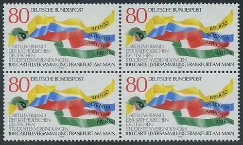 BUND 1986 Michel-Nummer 1283 postfrisch BLOCK