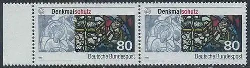 BUND 1986 Michel-Nummer 1291 postfrisch horiz.PAAR RAND links