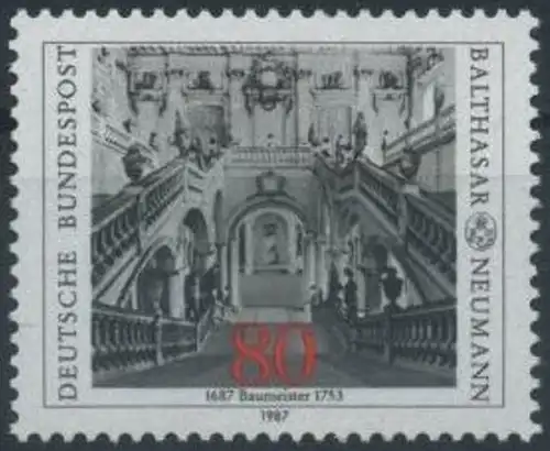 BUND 1987 Michel-Nummer 1307 postfrisch EINZELMARKE