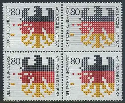 BUND 1987 Michel-Nummer 1309 postfrisch BLOCK