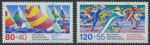 BUND 1987 Michel-Nummer 1310-1311 postfrisch SATZ(2) EINZELMARKEN