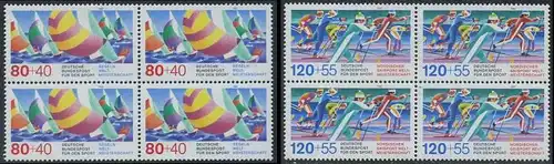 BUND 1987 Michel-Nummer 1310-1311 postfrisch SATZ(2) BLÖCKE