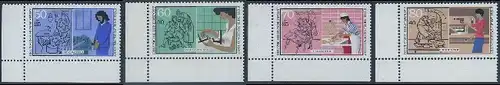 BUND 1987 Michel-Nummer 1315-1318 postfrisch SATZ(4) EINZELMARKEN ECKRÄNDER unten links