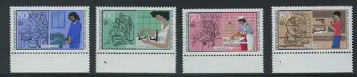 BUND 1987 Michel-Nummer 1315-1318 postfrisch SATZ(4) EINZELMARKEN RÄNDER unten