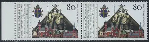 BUND 1987 Michel-Nummer 1320 postfrisch horiz.PAAR RAND links