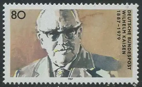 BUND 1987 Michel-Nummer 1325 postfrisch EINZELMARKE