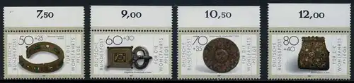 BUND 1987 Michel-Nummer 1333-1336 postfrisch SATZ(4) EINZELMARKEN RÄNDER oben