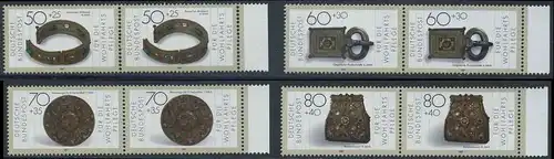 BUND 1987 Michel-Nummer 1333-1336 postfrisch SATZ(4) horiz.PAARE RÄNDER rechts