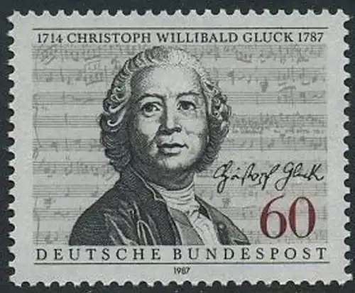 BUND 1987 Michel-Nummer 1343 postfrisch EINZELMARKE