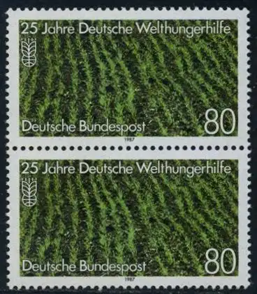 BUND 1987 Michel-Nummer 1345 postfrisch vert.PAAR