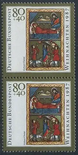 BUND 1987 Michel-Nummer 1346 postfrisch vert.PAAR