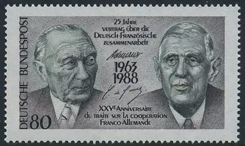 BUND 1988 Michel-Nummer 1351 postfrisch EINZELMARKE