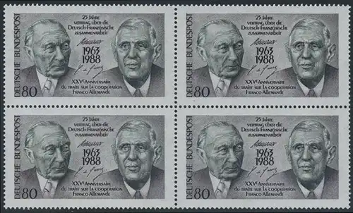 BUND 1988 Michel-Nummer 1351 postfrisch BLOCK