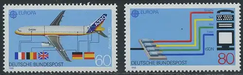 BUND 1988 Michel-Nummer 1367-1368 postfrisch SATZ(2) EINZELMARKEN
