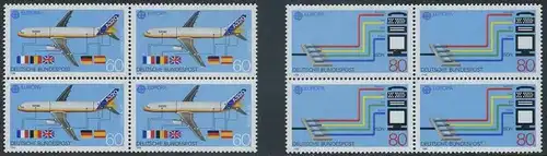 BUND 1988 Michel-Nummer 1367-1368 postfrisch SATZ(2) BLÖCKE