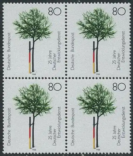 BUND 1988 Michel-Nummer 1373 postfrisch BLOCK