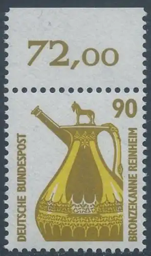 BUND 1988 Michel-Nummer 1380 postfrisch EINZELMARKE RAND oben