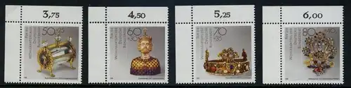 BUND 1988 Michel-Nummer 1383-1386 postfrisch SATZ(4) EINZELMARKEN ECKRÄNDER oben links