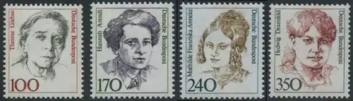 BUND 1988 Michel-Nummer 1390-1393 postfrisch SATZ(4) EINZELMARKEN