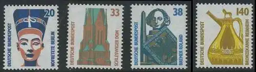 BUND 1989 Michel-Nummer 1398-1401 postfrisch SATZ(4) EINZELMARKEN