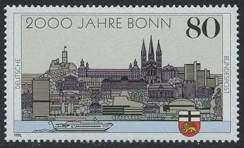 BUND 1989 Michel-Nummer 1402 postfrisch EINZELMARKE