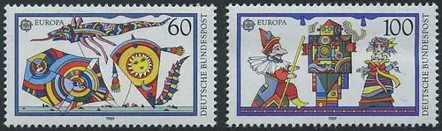 BUND 1989 Michel-Nummer 1417-1418 postfrisch SATZ(2) EINZELMARKEN