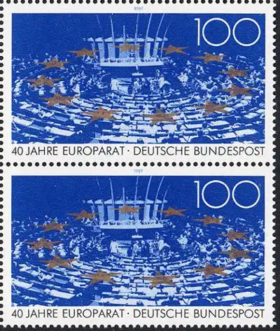 BUND 1989 Michel-Nummer 1422 postfrisch vert.PAAR