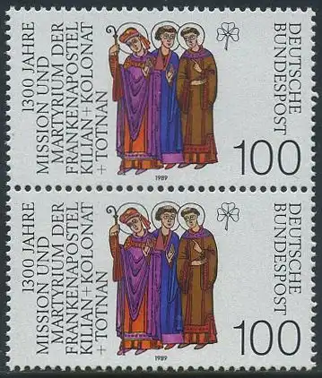 BUND 1989 Michel-Nummer 1424 postfrisch vert.PAAR