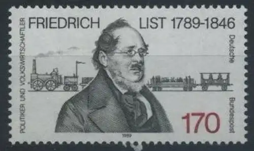 BUND 1989 Michel-Nummer 1429 postfrisch EINZELMARKE