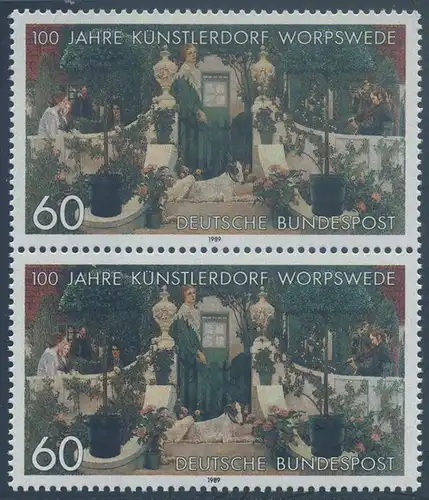 BUND 1989 Michel-Nummer 1430 postfrisch vert.PAAR