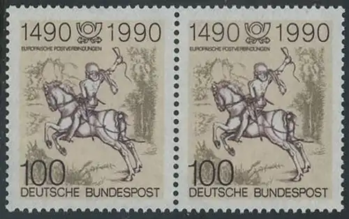 BUND 1990 Michel-Nummer 1445 postfrisch horiz.PAAR