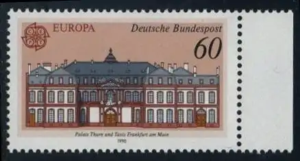 BUND 1990 Michel-Nummer 1461 postfrisch EINZELMARKE RAND rechts