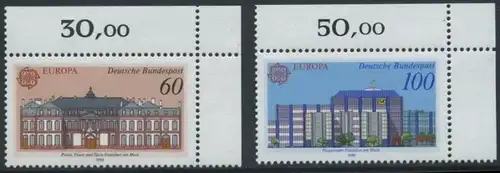 BUND 1990 Michel-Nummer 1461-1462 postfrisch SATZ(2) EINZELMARKEN ECKRÄNDER oben rechts