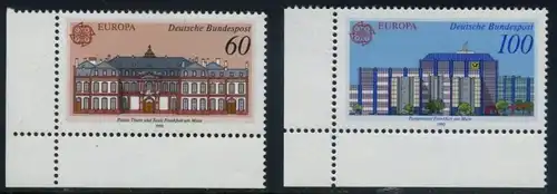 BUND 1990 Michel-Nummer 1461-1462 postfrisch SATZ(2) EINZELMARKEN ECKRÄNDER unten links