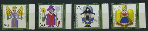 BUND 1990 Michel-Nummer 1484-1487 postfrisch SATZ(4) EINZELMARKEN RÄNDER rechts