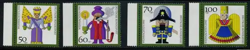 BUND 1990 Michel-Nummer 1484-1487 postfrisch SATZ(4) EINZELMARKEN RÄNDER links
