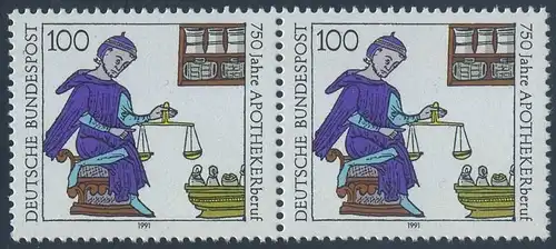 BUND 1991 Michel-Nummer 1490 postfrisch horiz.PAAR