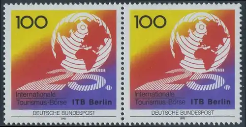 BUND 1991 Michel-Nummer 1495 postfrisch horiz.PAAR