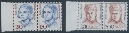 BUND 1991 Michel-Nummer 1497-1498 postfrisch SATZ(2) horiz.PAARE RÄNDER links