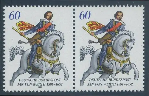 BUND 1991 Michel-Nummer 1504 postfrisch horiz.PAAR