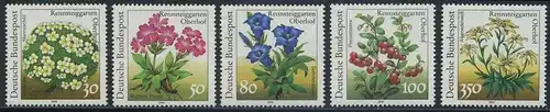 BUND 1991 Michel-Nummer 1505-1509 postfrisch SATZ(5) EINZELMARKEN